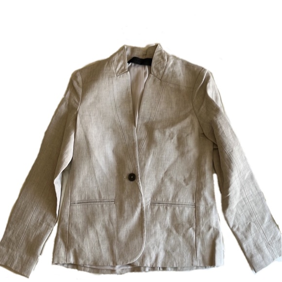 NWOT $375 JENNI KAYNE Linen Blend Boy Blazer In Natural size XS - Picture 13 of 16